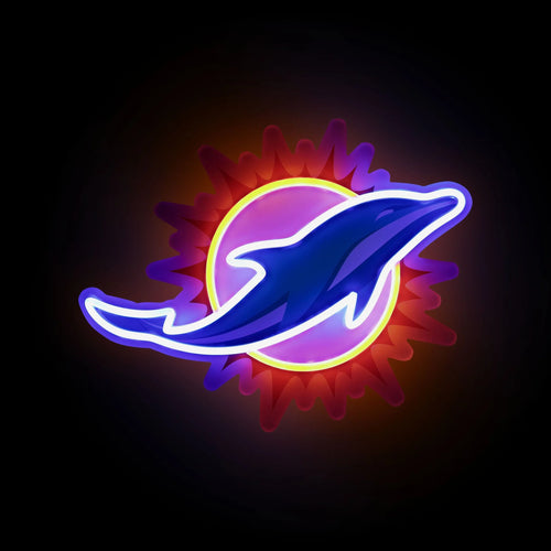 Miami Dolphins NFL LED Neon Light Team Logo Sign - Fan Shop TODAY