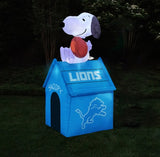 Detroit Lions NFL Inflatable Peanuts Snoopy Dog House 5' - Fan Shop TODAY