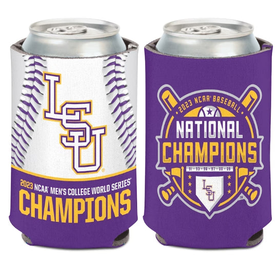 LSU Tigers 2023 NCAA Baseball World Series Champions Can Cooler 12oz. - Fan Shop TODAY