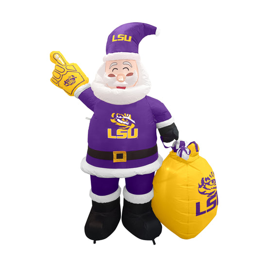 LSU Tigers NCAA 7' Inflatable Santa - Fan Shop TODAY