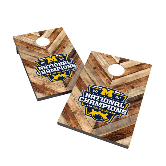 Michigan Wolverines 2023 National Champions 2' x 3' Cornhole Tailgate Set - Fan Shop TODAY