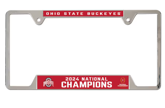 Ohio State Buckeyes 2024 National Champions Metal License Plate Frame - Fan Shop TODAY