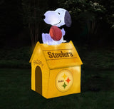 Pittsburgh Steelers NFL Inflatable Peanuts Snoopy Dog House 5' - Fan Shop TODAY