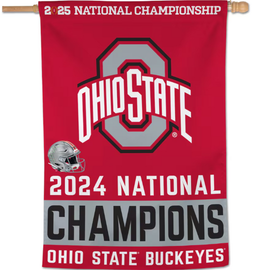 Ohio State Buckeyes 2024 National Champions Flag 28" x 40" - Fan Shop TODAY