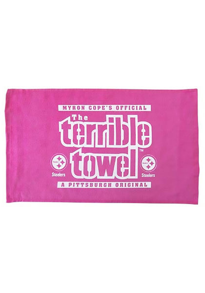 Pittsburgh Steelers MYRON COPE'S Pink Terrible Towel - Fan Shop TODAY