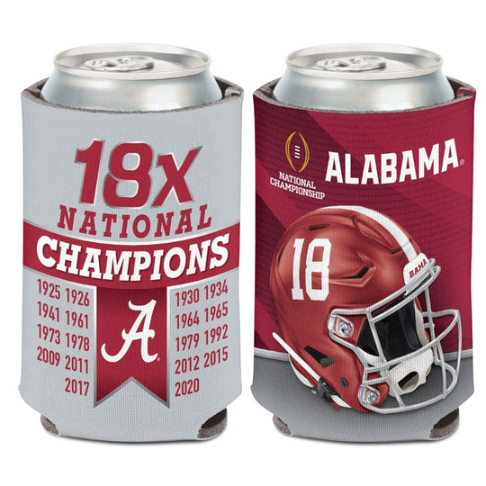 Alabama Crimson Tide 18X National Champions 12oz. Can Cooler - Fan Shop TODAY