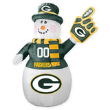 Green Bay Packers NFL Inflatable Snowman 7' - Fan Shop TODAY