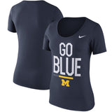 Michigan Wolverines Nike Women's Local Spirit Scoop Neck T-Shirt - Fan Shop TODAY