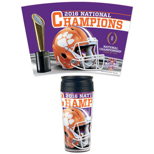 Clemson Tigers 2016 Champions NCAA Travel Mug Contour 16 oz. - Fan Shop TODAY