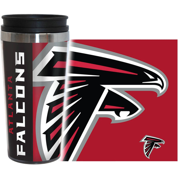 Falcons NFL 16 oz. Hype Travel Tumbler - Fan Shop TODAY