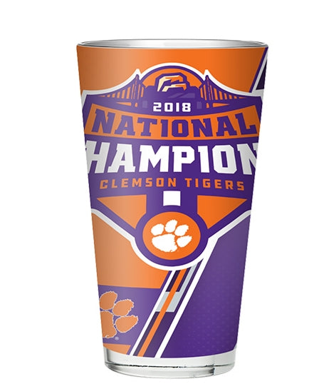 Clemson National Champions 16oz. Pint Glass - Fan Shop TODAY