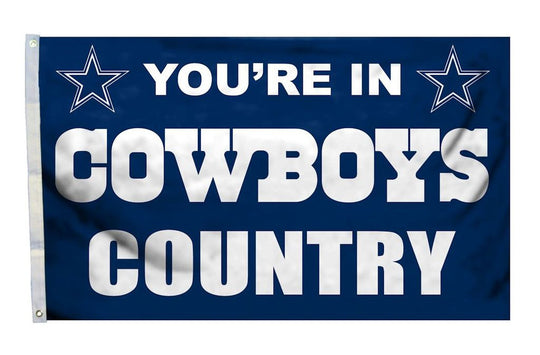 Cowboys NFL Flags You're In Cowboys Country & Man Cave 3'×5' - Fan Shop TODAY