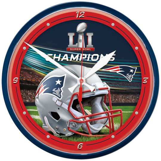 Patriots NFL Super Bowl LI Champions Clock 12.75" - Wincraft - Fan Shop TODAY