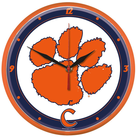 Clemson Tigers NCAA Wall Clock 12.75" - Fan Shop TODAY