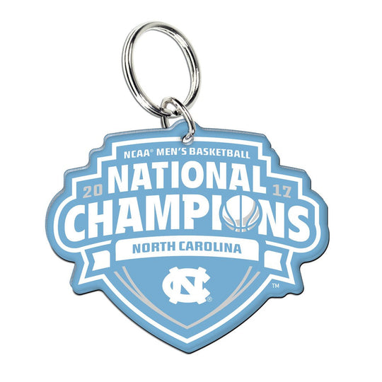 UNC Tar Heels 2017 NCAA Men's Basketball National Champions Premium Acrylic Key Ring - Fan Shop TODAY