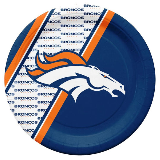 Denver Broncos NFL Paper Plates 20 Pack - Fan Shop TODAY