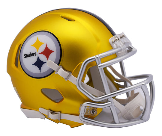 Pittsburgh Steelers Riddell BLAZE Alternate Mini Football Helmet - Fan Shop TODAY