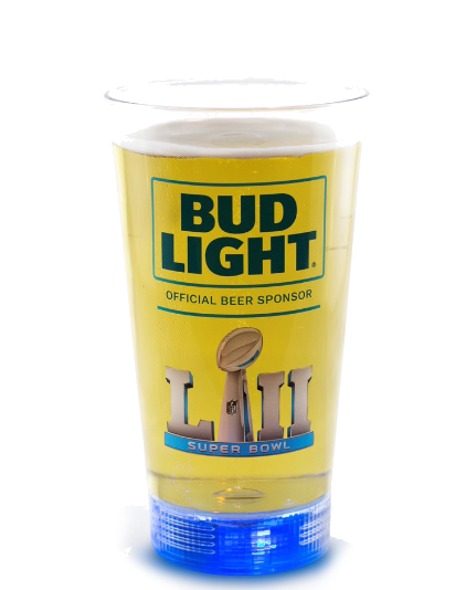 Bud Light Super Bowl LII 52 Touchdown Glass 24oz. - Fan Shop TODAY