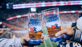 New England Patriots Bud Light Touchdown Glass 5X Champions - Blinking LED 24oz. - Fan Shop TODAY