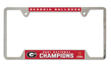 Georgia Bulldogs 2021 National Champions License Plate Frames - Fan Shop TODAY