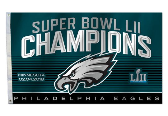 Philadelphia Eagles Super Bowl LII Champions Flag 3' x 5' - Fan Shop TODAY