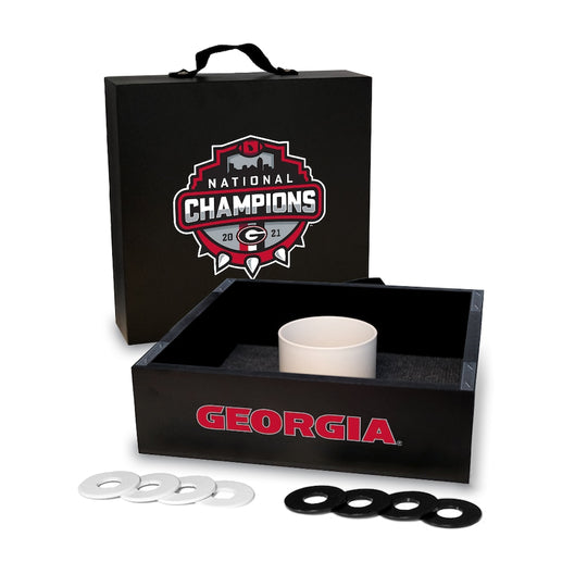 Georgia Bulldogs 2021 National Champions Washer Toss Game Set - Fan Shop TODAY