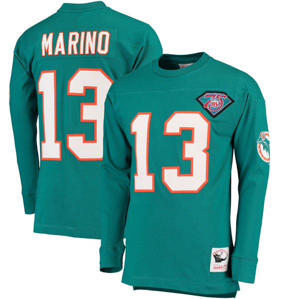 Miami Dolphins Dan Marino Throwback Name & Number Long Sleeve T-Shirt - Fan Shop TODAY