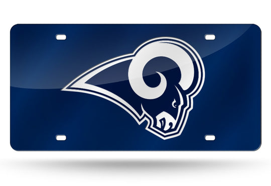 Los Angeles Rams Mirror Laser Tag License Plate - Fan Shop TODAY