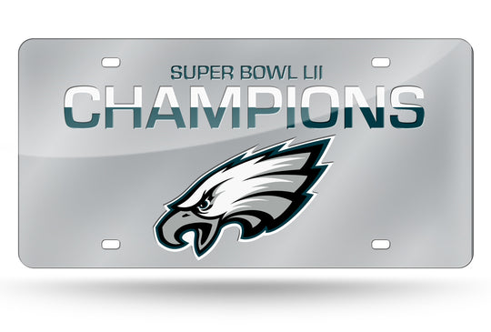 Philadelphia Eagles License Plate Laser Tag Super Bowl 52 Champions - Fan Shop TODAY