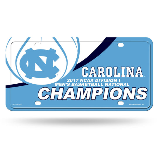 UNC Tar Heels NCAA National Champions Metal License Plate - Fan Shop TODAY