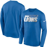 Detroit Lions Nike Sideline Impact Performance Long Sleeve T-Shirt - Fan Shop TODAY