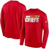 Kansas City Chiefs Nike Sideline Impact Performance Long Sleeve T-Shirt - Fan Shop TODAY