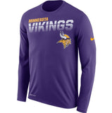 Minnesota Vikings Nike Sideline Line of Scrimmage Long Sleeve T-Shirt - Fan Shop TODAY