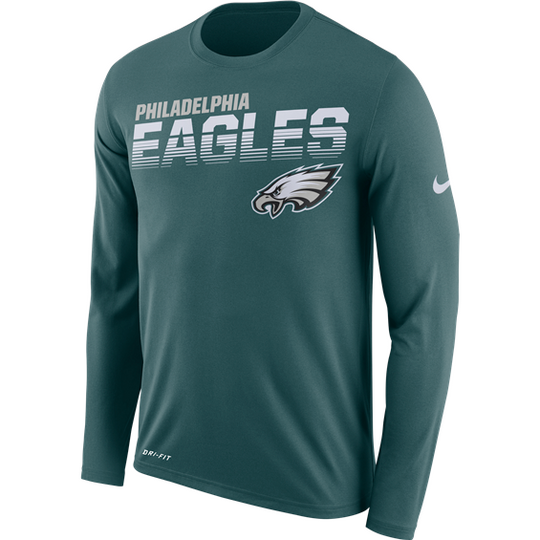 Philadelphia Eagles Nike Sideline Line of Scrimmage T-Shirt - Fan Shop TODAY