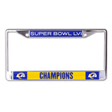 Los Angeles Rams Super Bowl LVI Champions License Plate Frames - Fan Shop TODAY