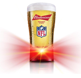 Budweiser Red Light NFL Touchdown Synced Glass 14oz. - Fan Shop TODAY