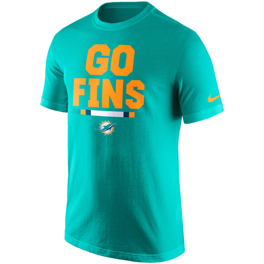 Miami Dolphins Nike Men's Local Verbiage Aqua T-Shirt - Fan Shop TODAY