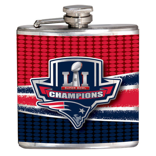 Patriots NFL Super Bowl LI Champions (6oz) Metallic Wrap Flask - Fan Shop TODAY