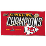 Kansas City Chiefs Super Bowl LIV Champions On-Field Locker Room Towel - Fan Shop TODAY