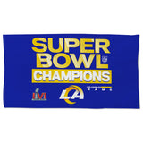 Los Angeles Rams Super Bowl LVI Champions Locker Room Towel  22" x 42" - Fan Shop TODAY