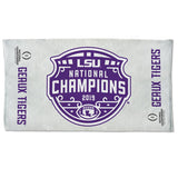 LSU Tigers 2019 National Champions Locker Room Towel - Fan Shop TODAY